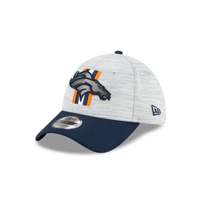 Orange Denver Broncos Hat - New Era NFL Official NFL Training 39THIRTY Stretch Fit Caps USA2674153